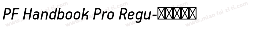 PF Handbook Pro Regu字体转换
